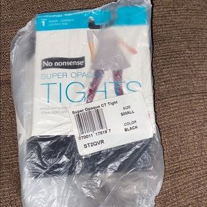 No nonsense opaque black tights